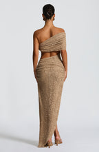 Daisy Midi Dress - Beige