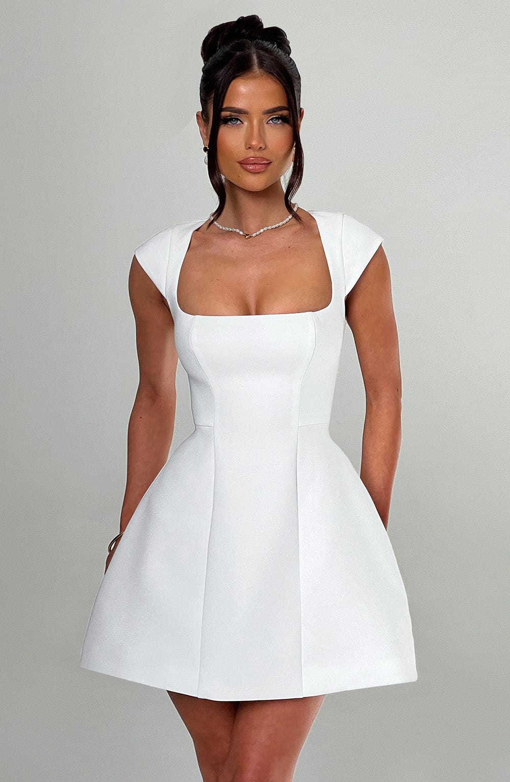 Lisa Mini Dress - Ivory