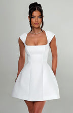 Lisa Mini Dress - Ivory