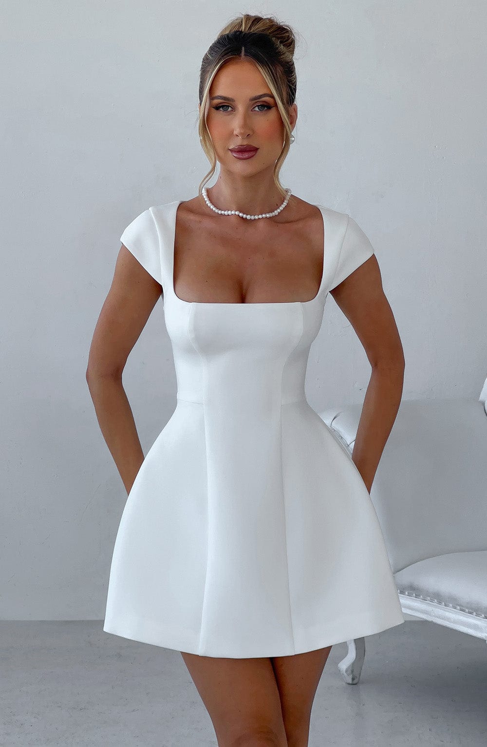 Lisa Mini Dress - Ivory