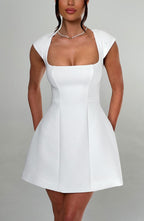 Lisa Mini Dress - Ivory