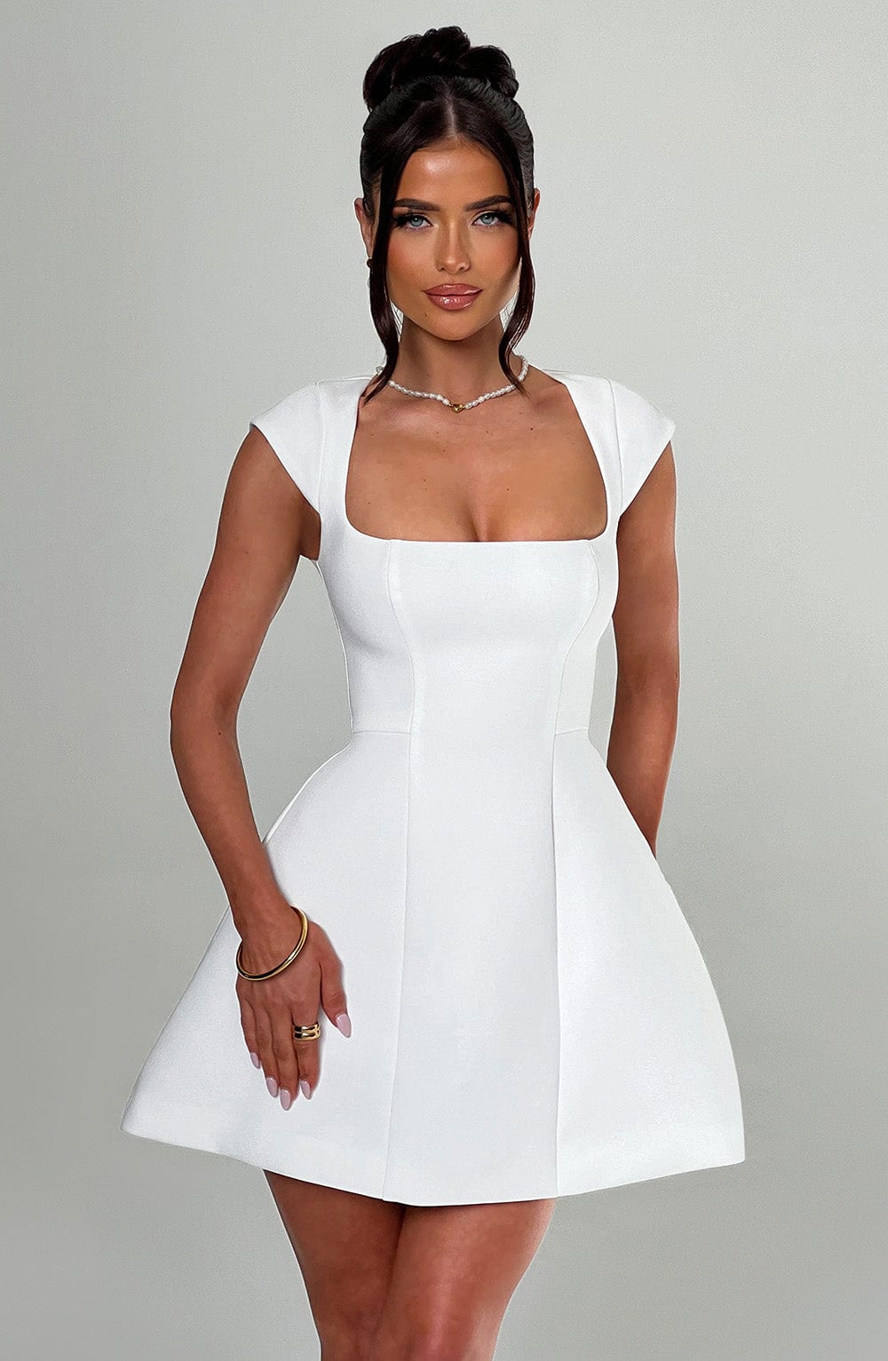 Lisa Mini Dress - Ivory