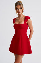 Lisa Mini Dress - Red