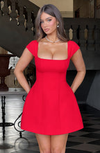 Lisa Mini Dress - Red