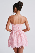 Adele Mini Dress - Blush
