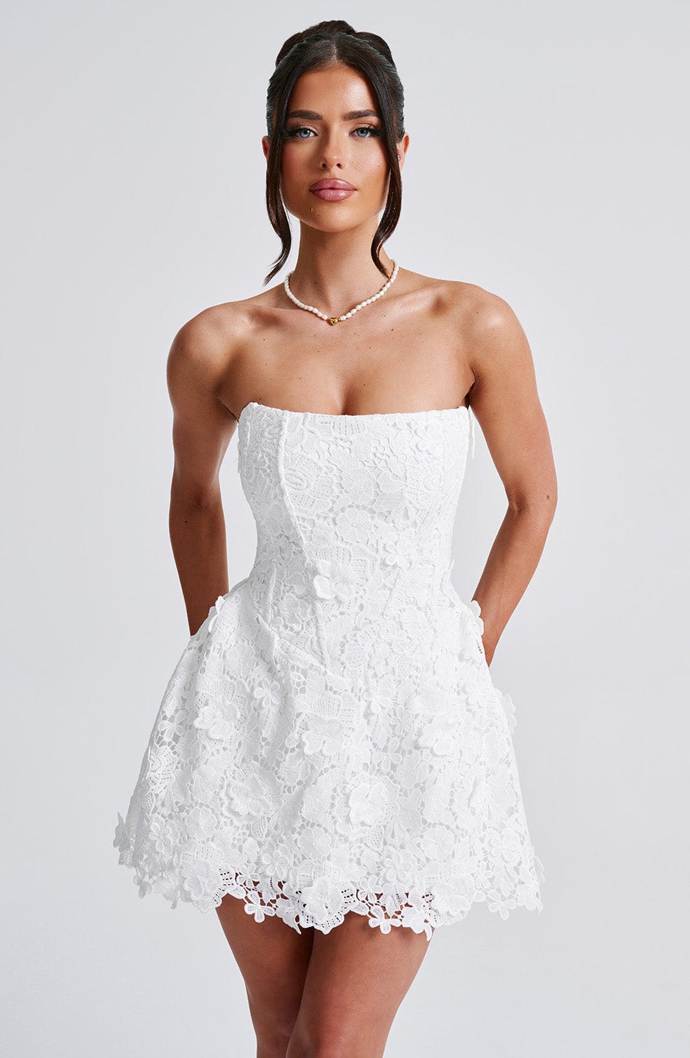 Adele Mini Dress - Ivory