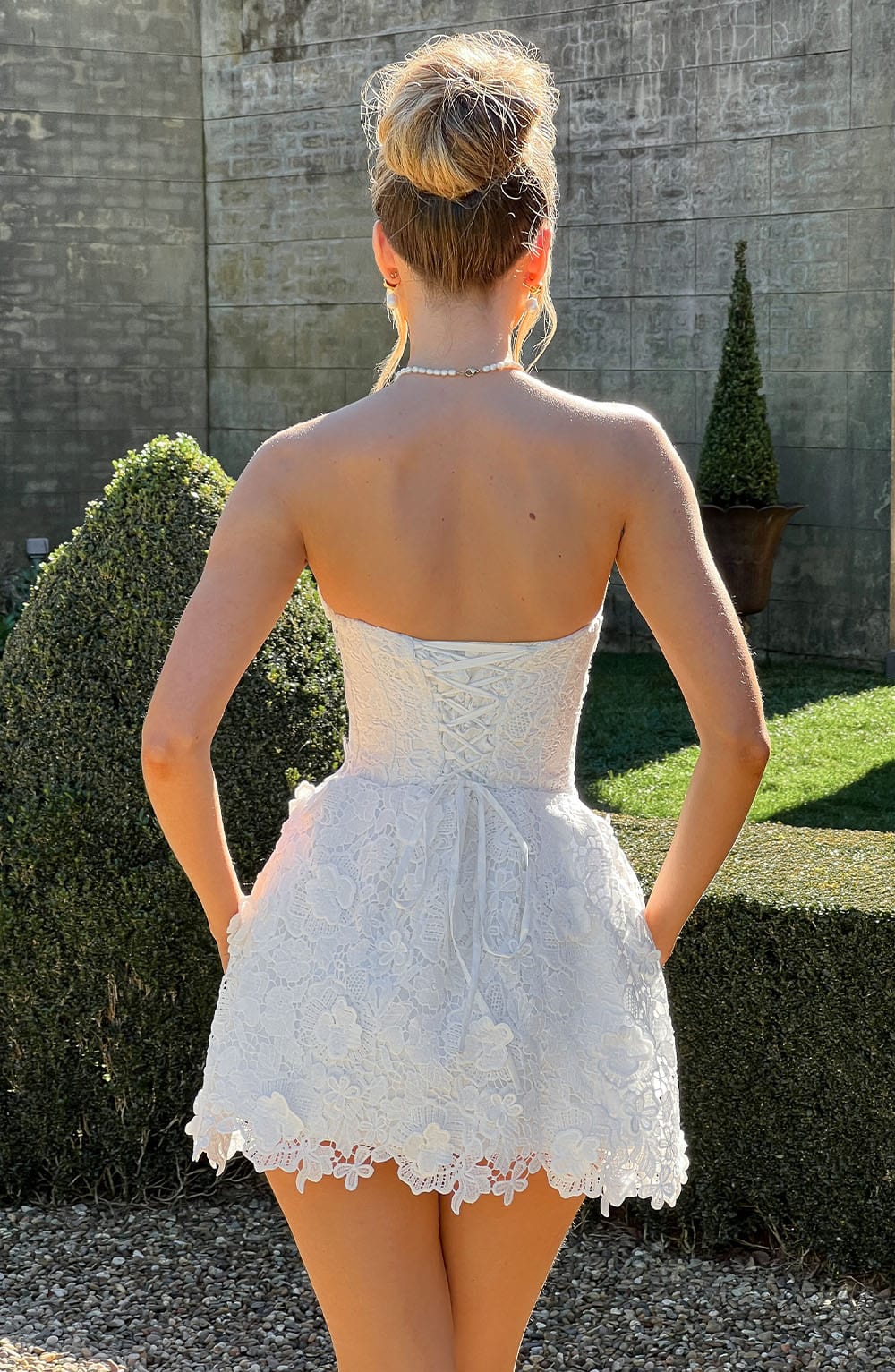 Adele Mini Dress - Ivory