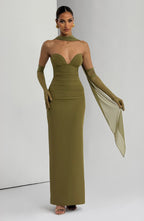 Ariana Maxi Dress - Deep Olive