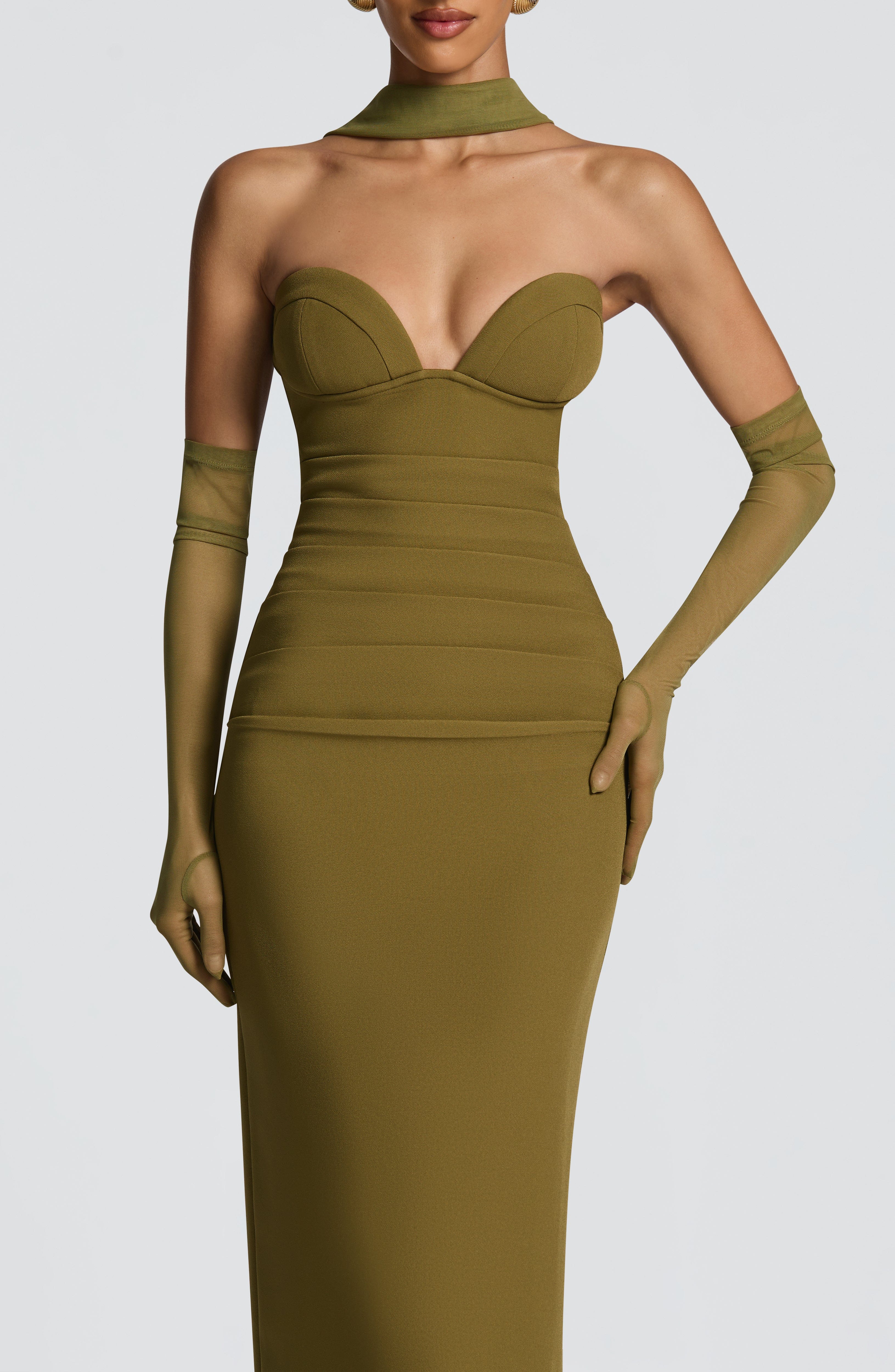 Ariana Maxi Dress - Deep Olive
