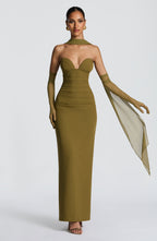 Ariana Maxi Dress - Deep Olive