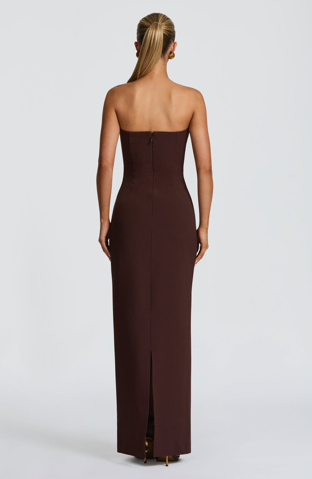 Ariana Maxi Dress - Plum Brown