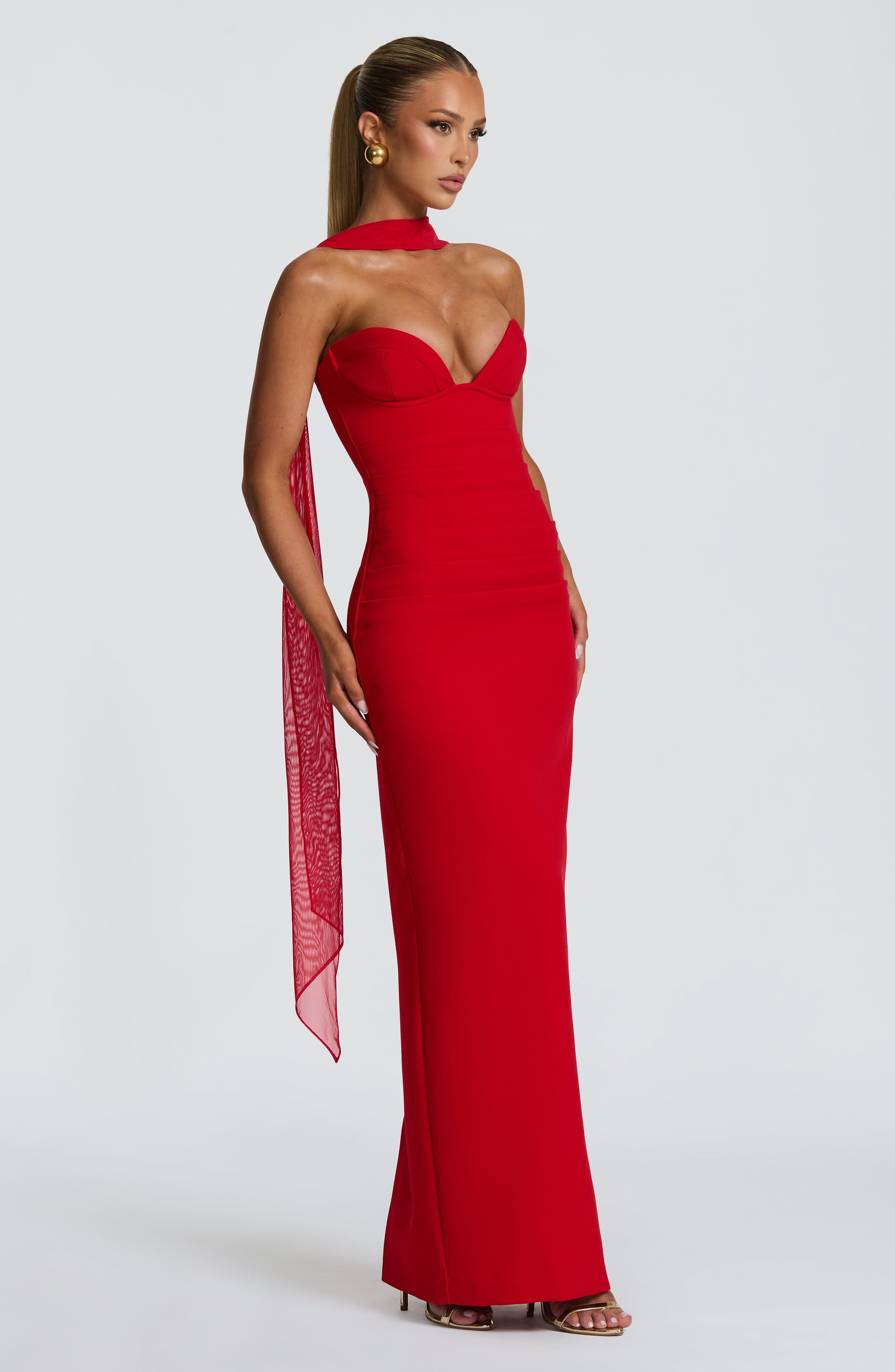 Ariana Maxi Dress - Red