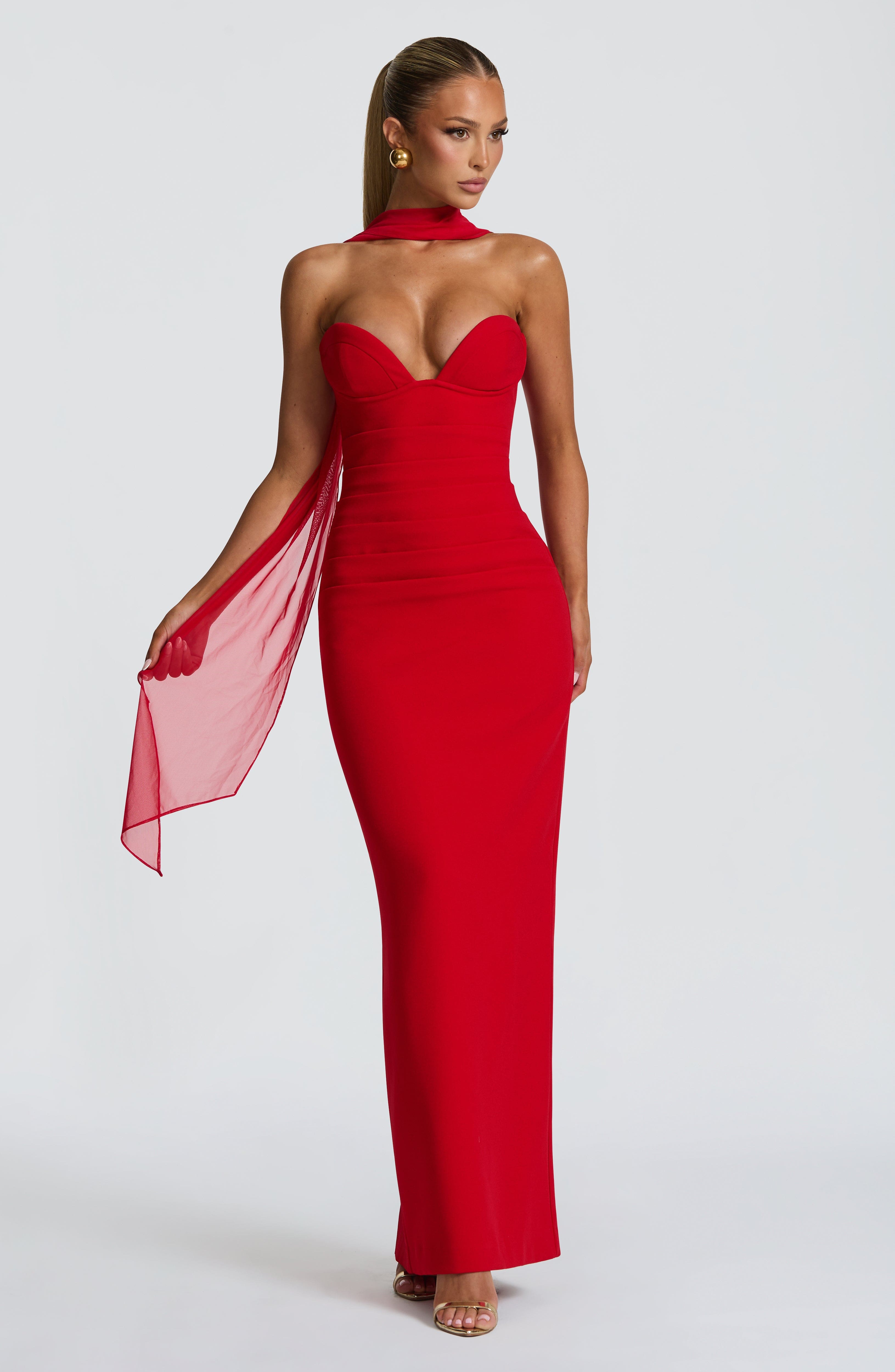 Ariana Maxi Dress - Red
