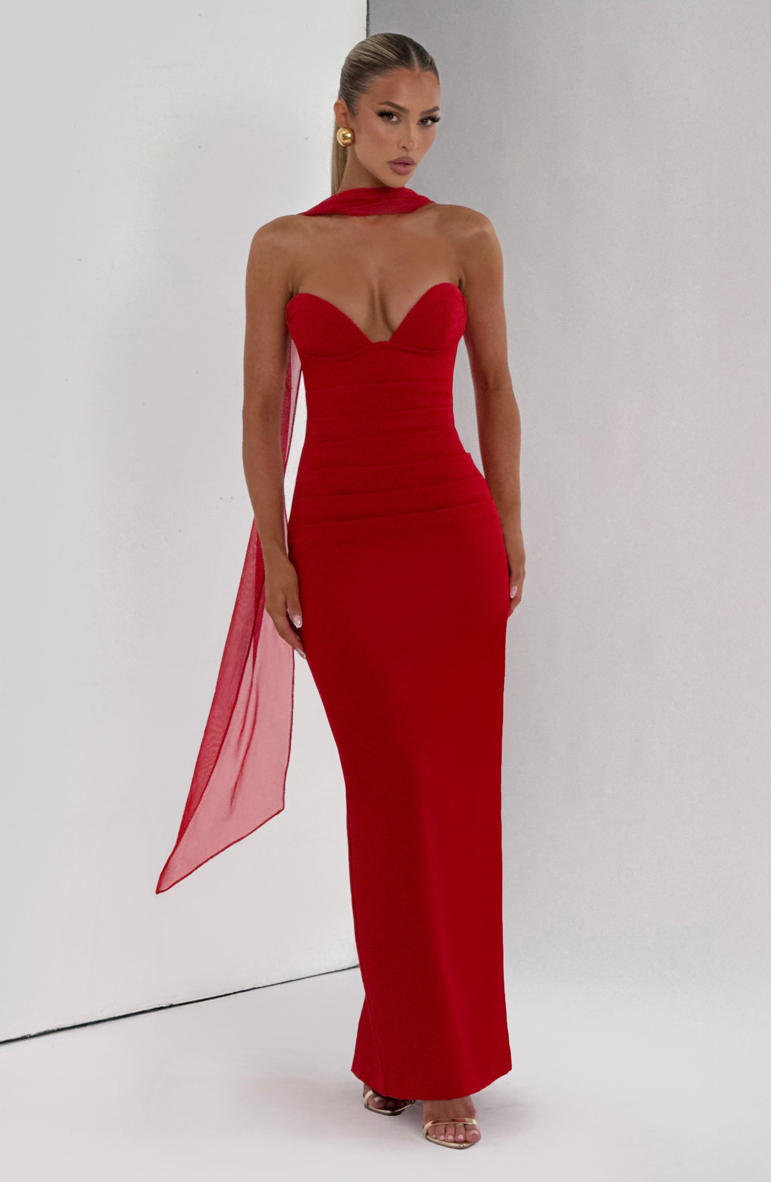Ariana Maxi Dress - Red