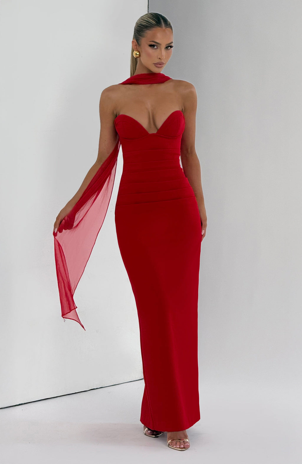 Ariana Maxi Dress - Red