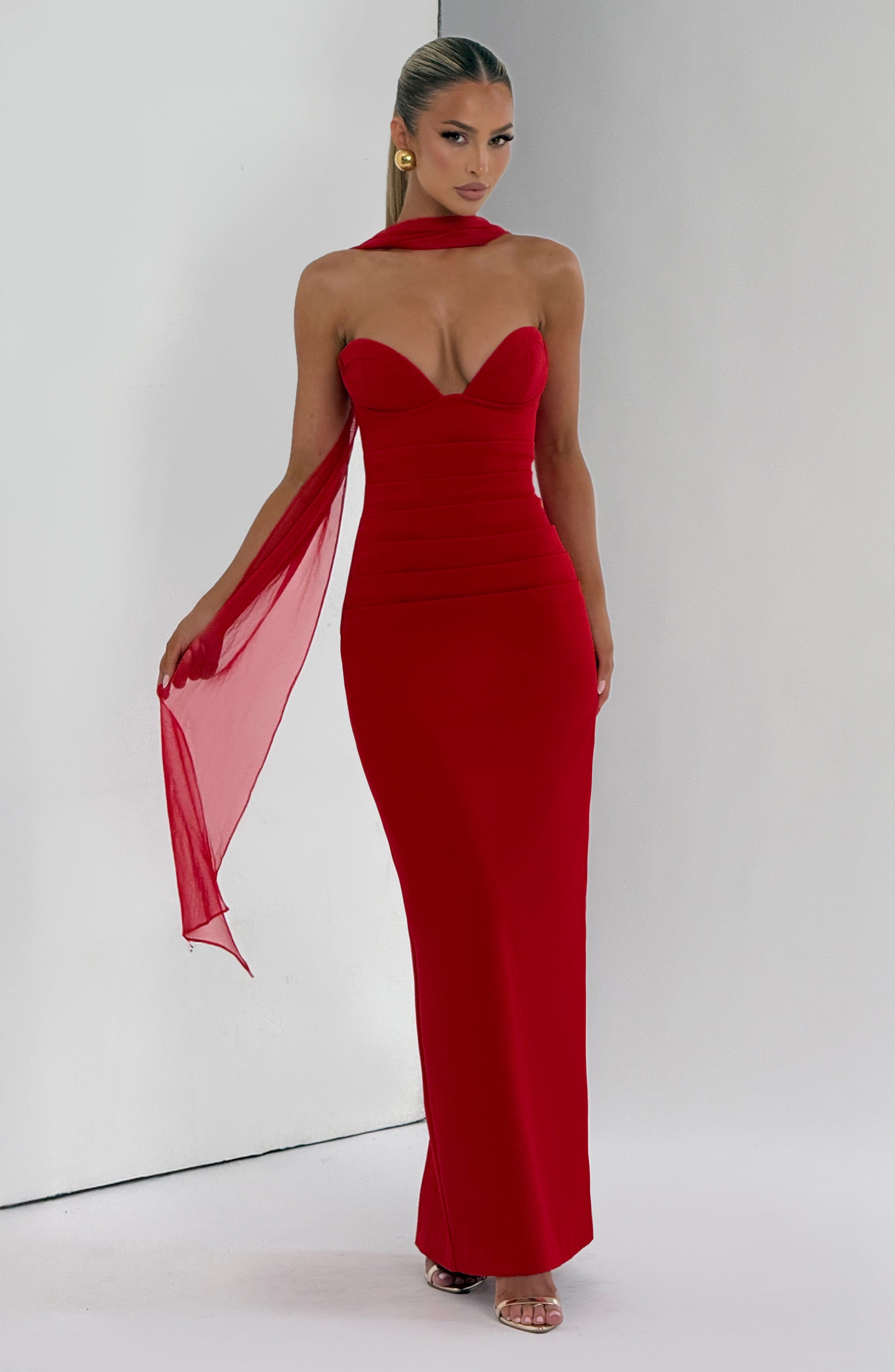 Ariana Maxi Dress - Red