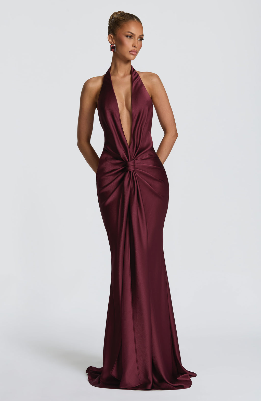 Mia Gown - Cherry Lacquer