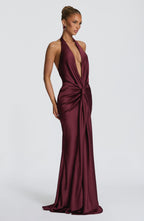 Mia Gown - Cherry Lacquer