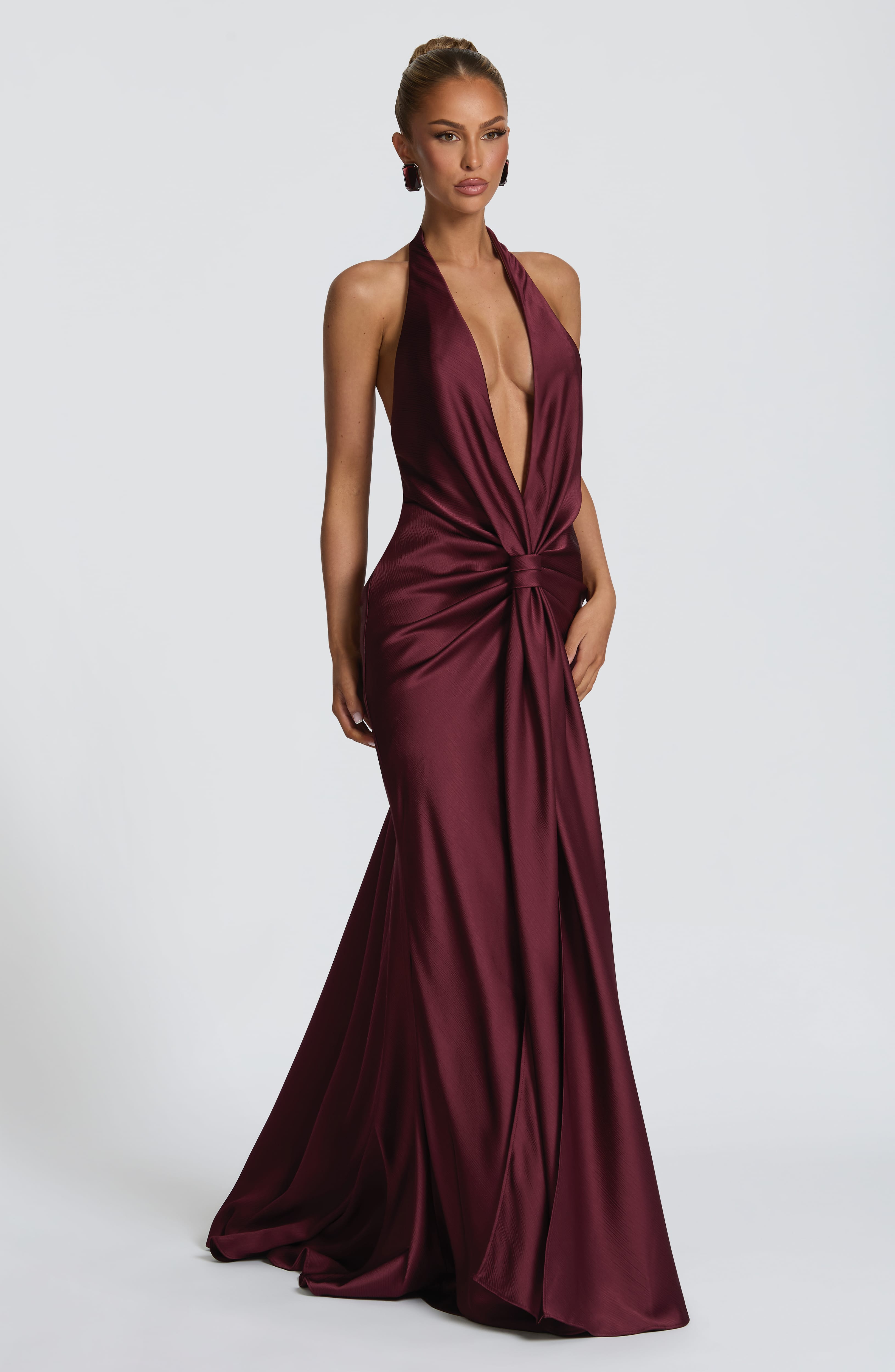 Mia Gown - Cherry Lacquer