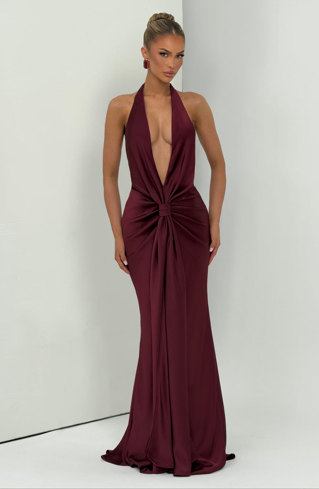 Mia Gown - Cherry Lacquer