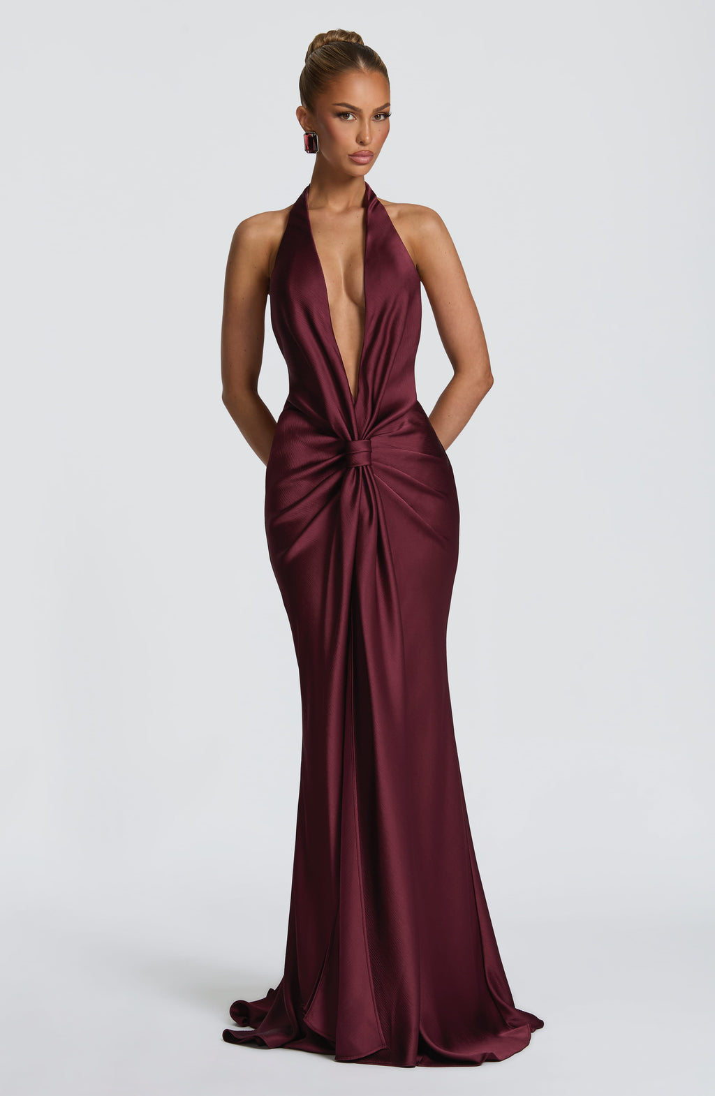 Mia Gown - Cherry Lacquer