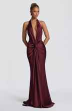 Mia Gown - Cherry Lacquer