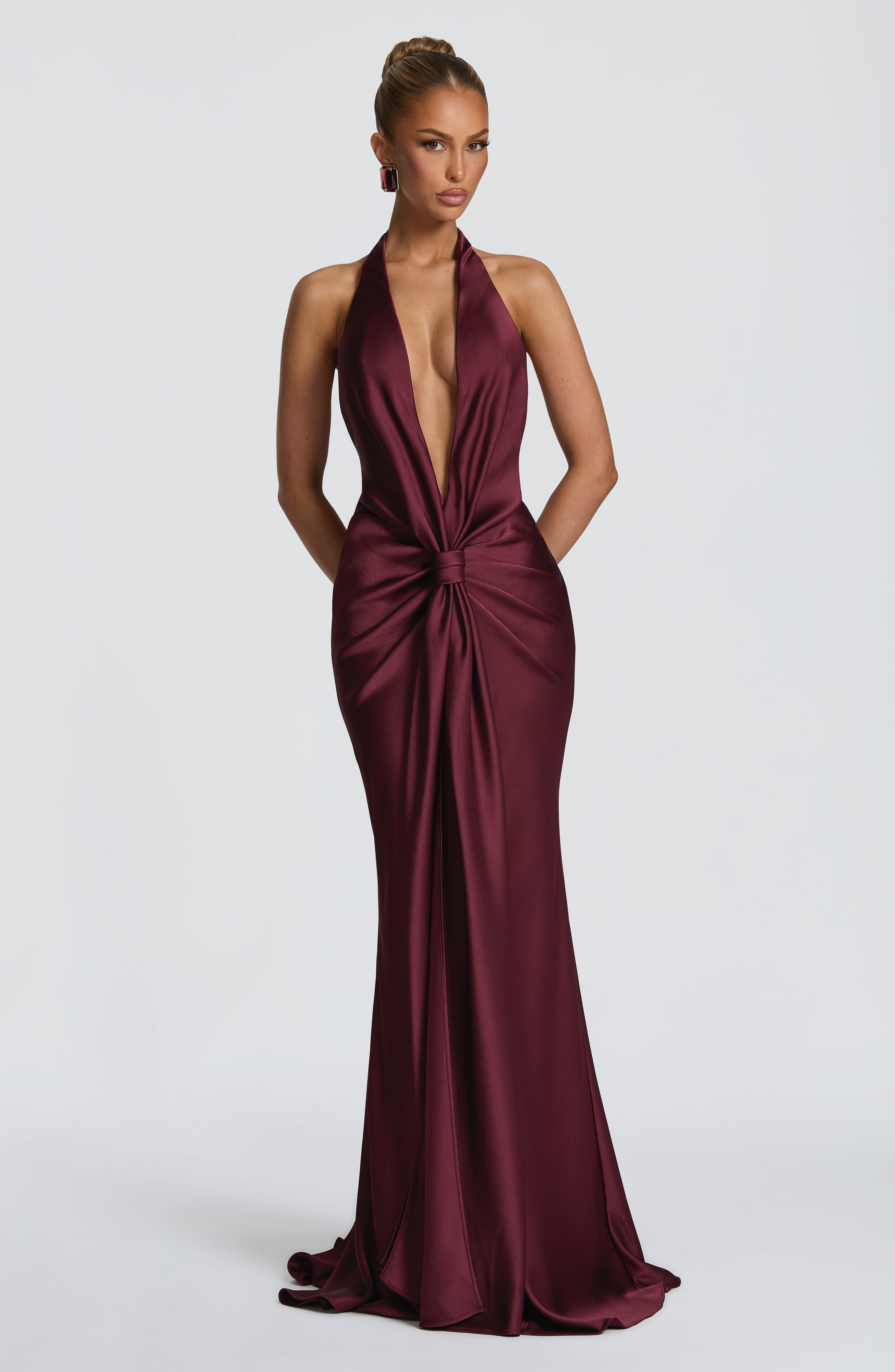 Mia Gown - Cherry Lacquer