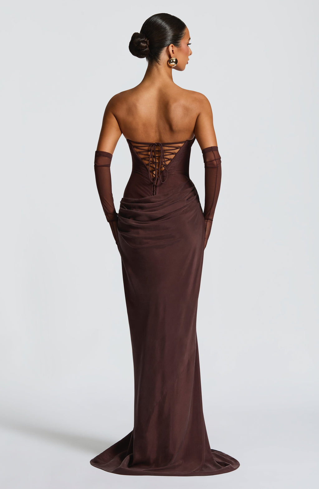 Jennifer Maxi Dress - Plum Brown