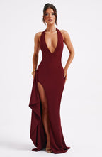 Amanda Maxi Dress - Burgundy