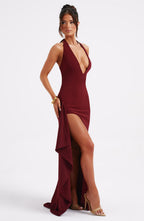 Amanda Maxi Dress - Burgundy