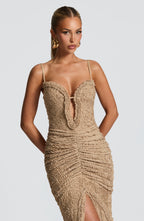 Zoe Maxi Dress - Beige