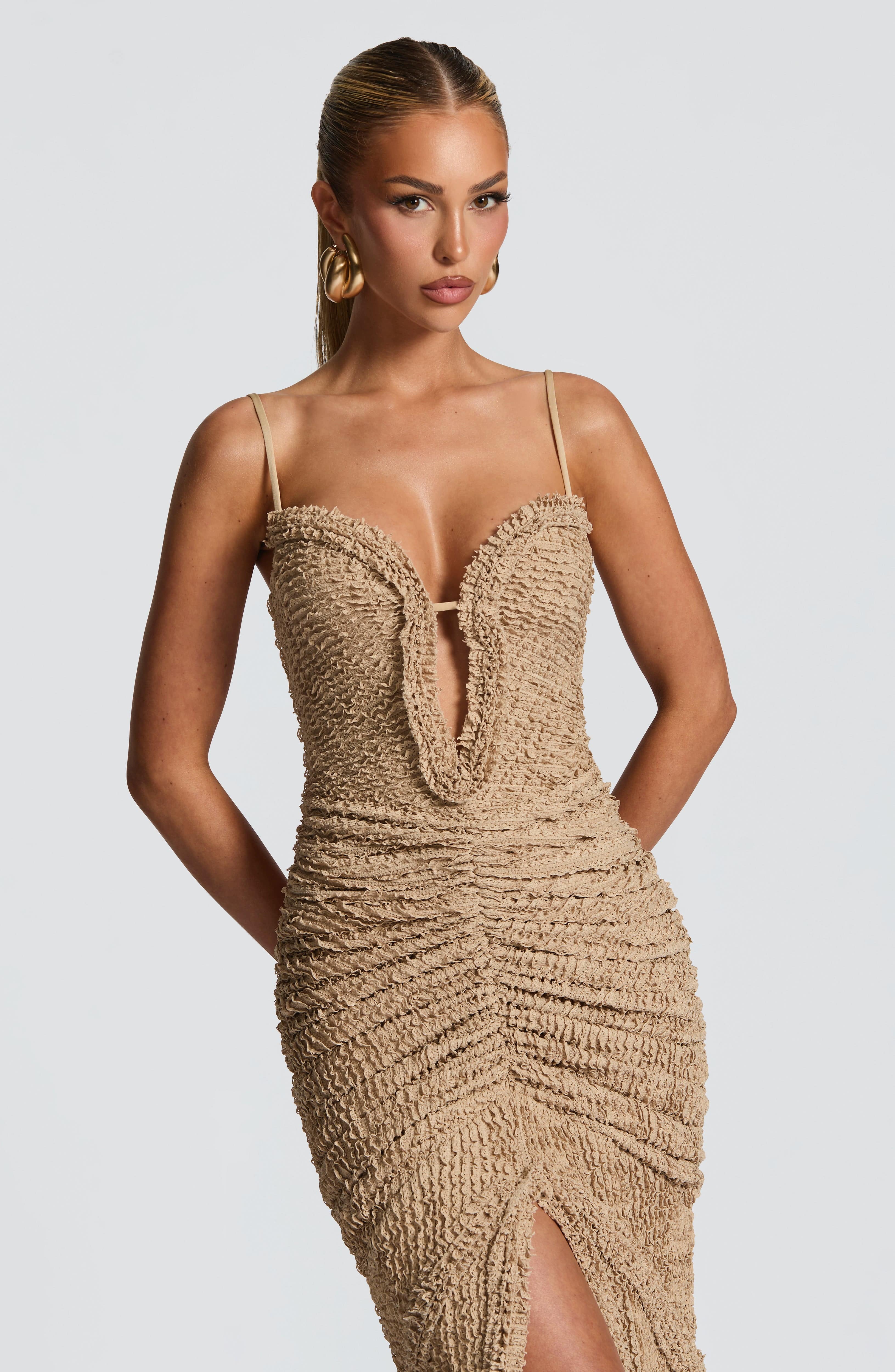 Zoe Maxi Dress - Beige