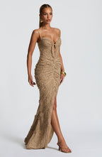 Zoe Maxi Dress - Beige