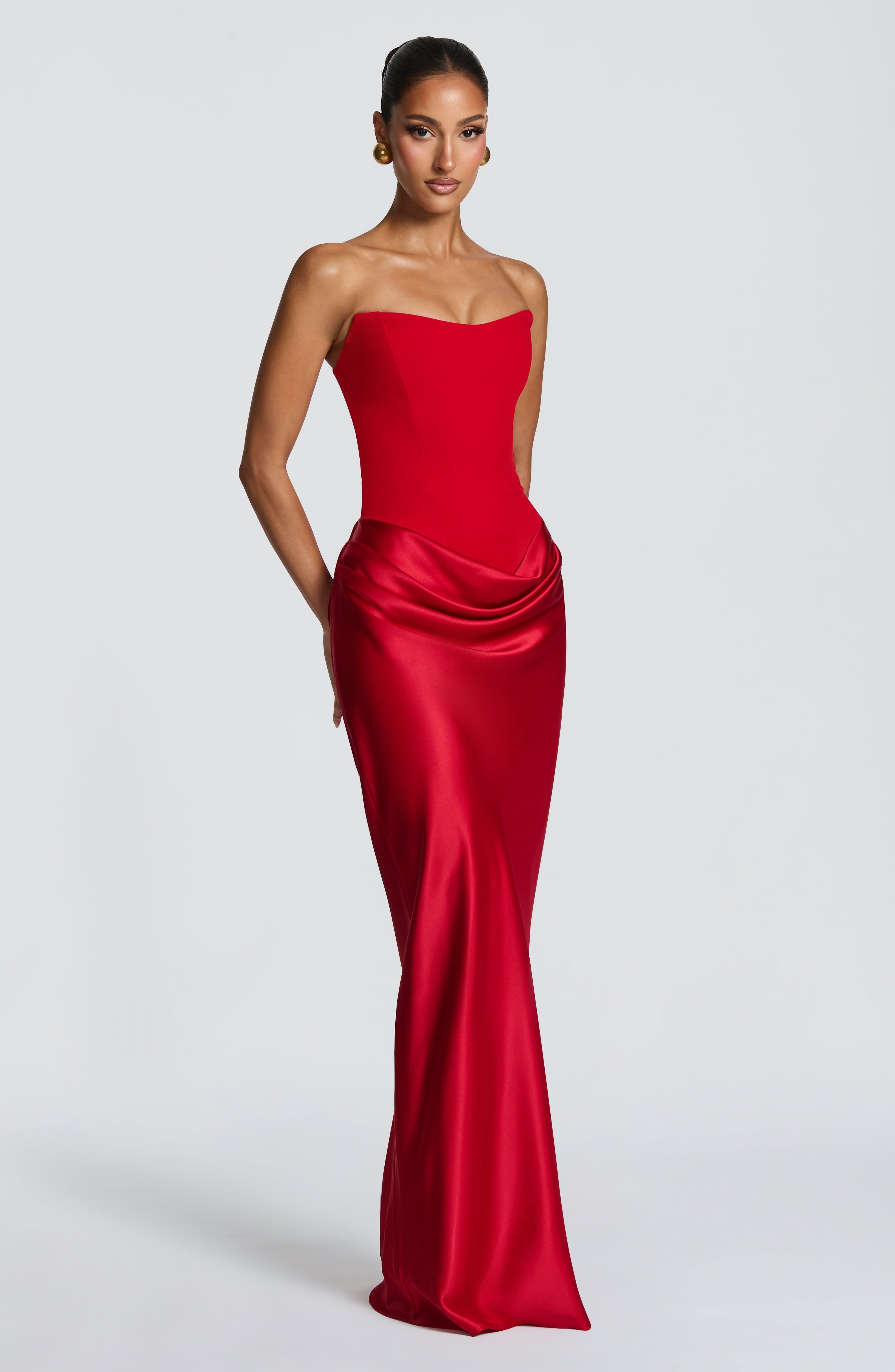 Katrina Maxi Dress - Red