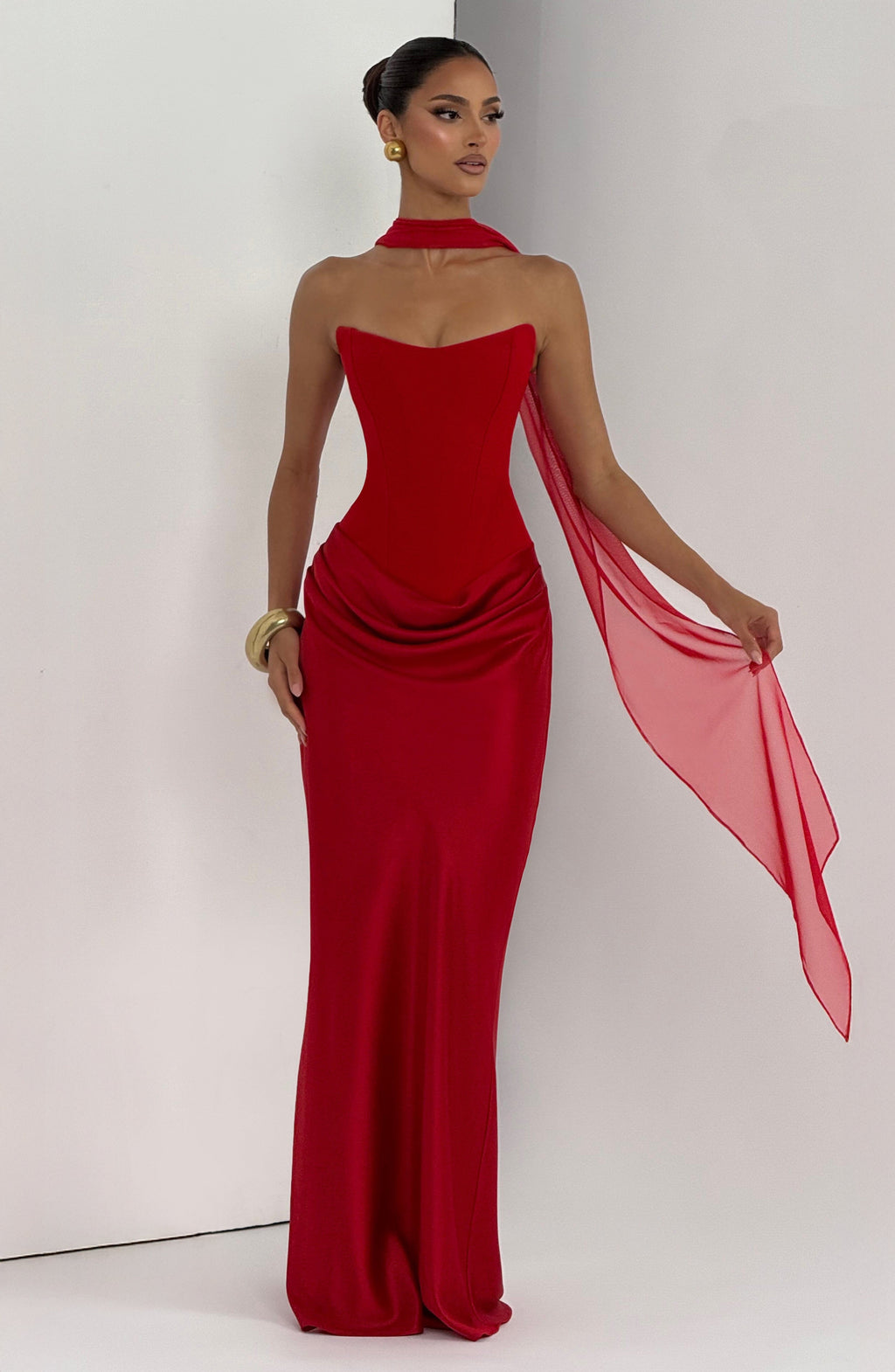 Katrina Maxi Dress - Red
