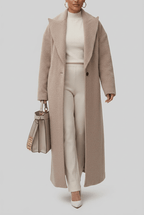 Women's Oversized Long Coat | Button Front