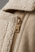 Women's Oversized Jacket | Structured Collar & Zip Pockets