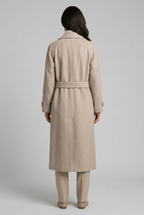 Women's Belted Trench Coat | Double-Breasted Button Front