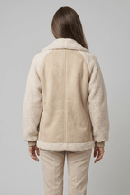 Women's Oversized Jacket | Structured Collar & Zip Pockets