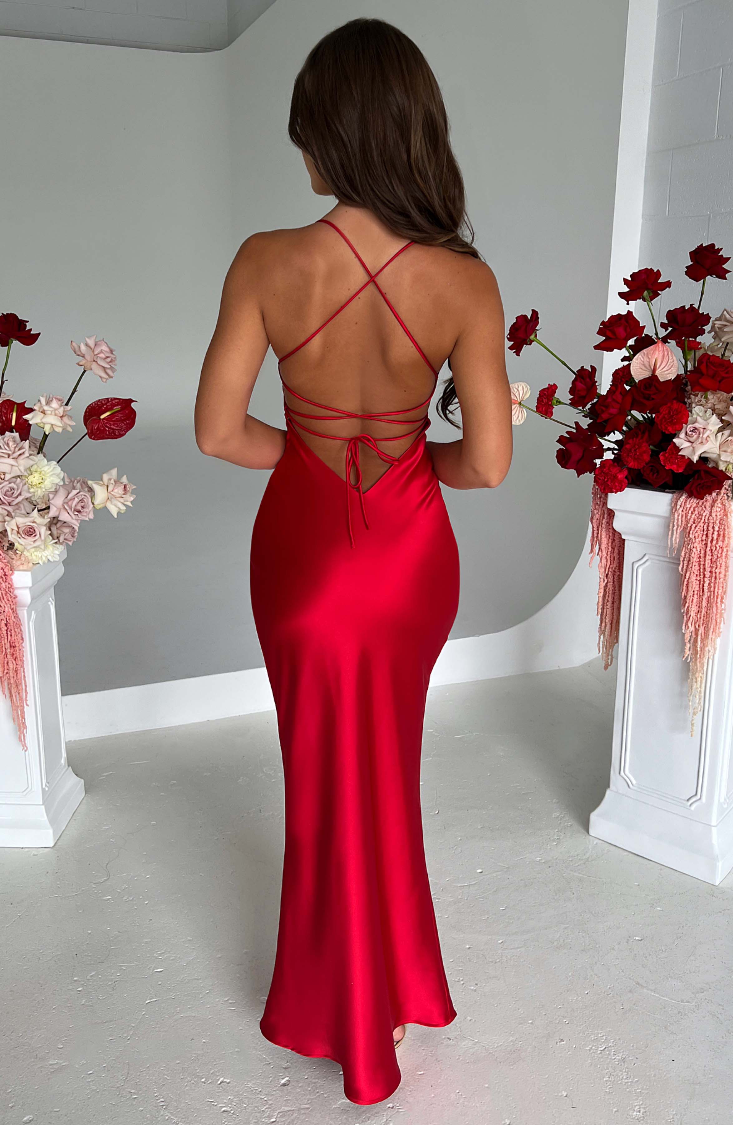 Tessa Maxi Dress - Red