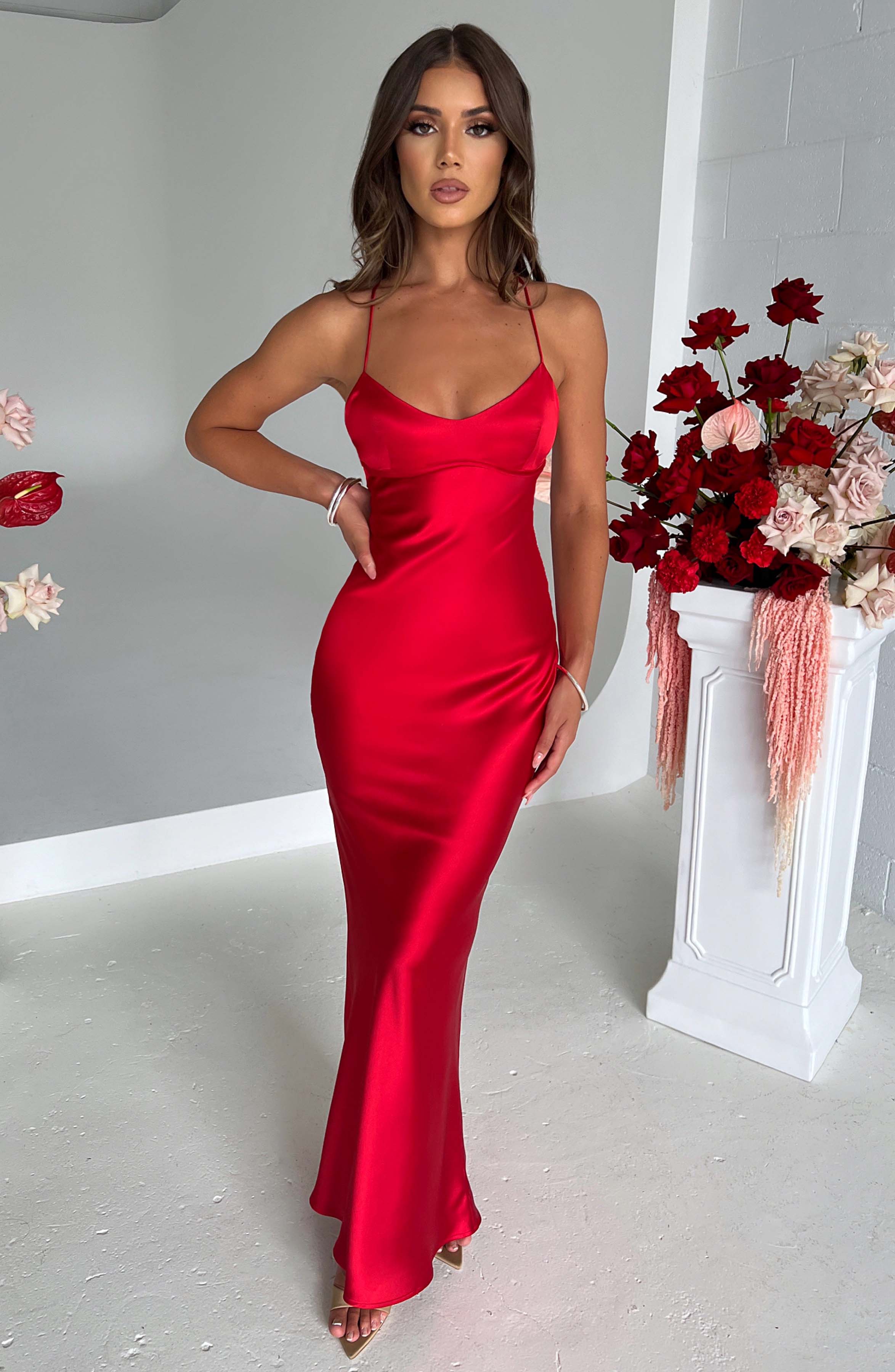 Tessa Maxi Dress - Red