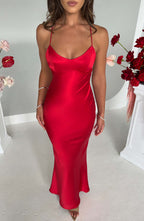 Tessa Maxi Dress - Red