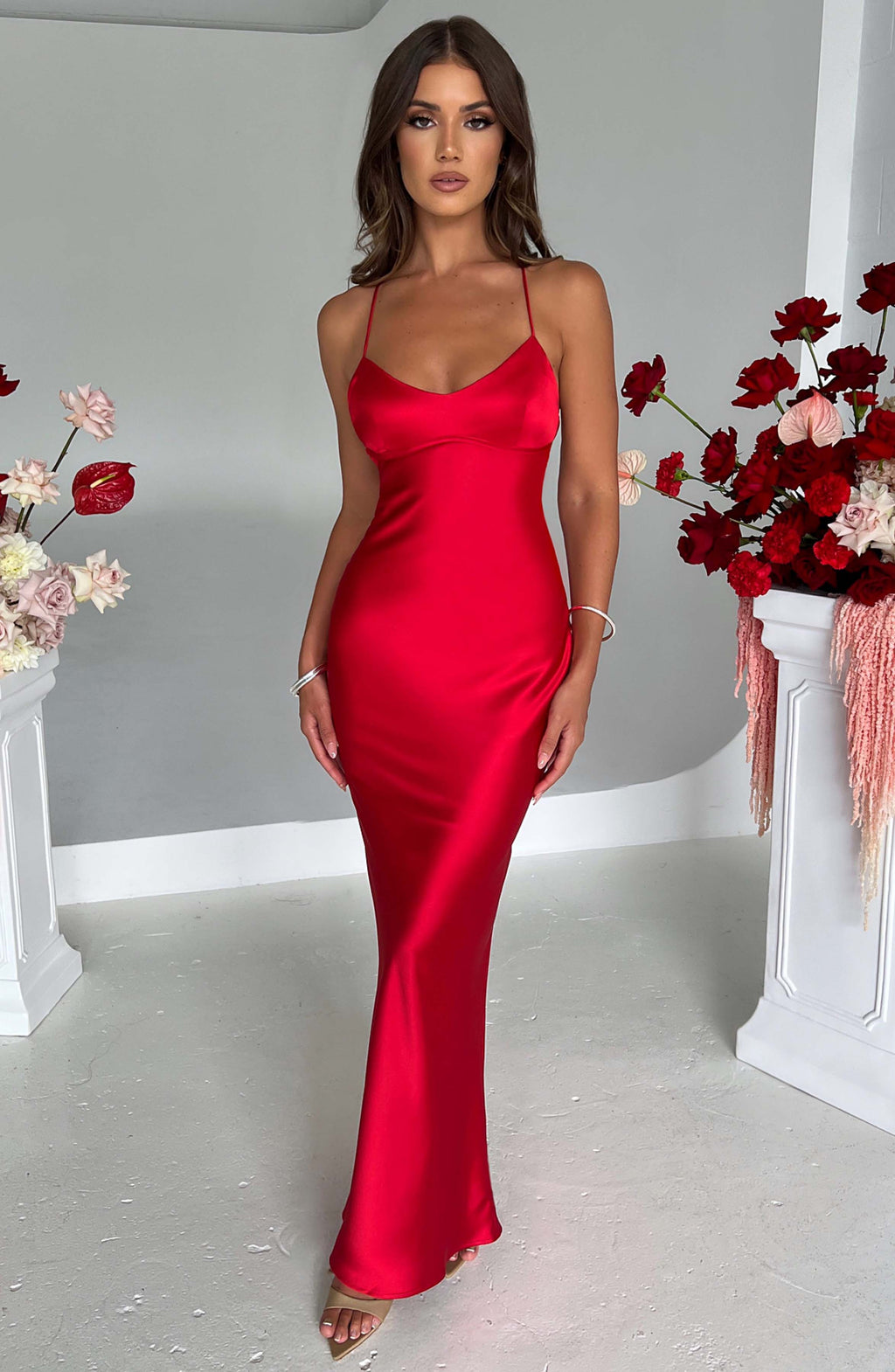 Tessa Maxi Dress - Red