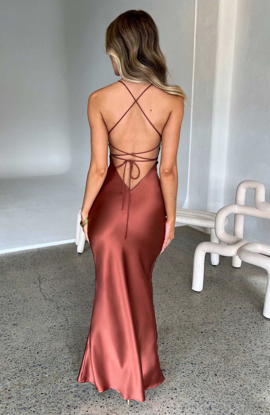 Tessa Maxi Dress - Rust