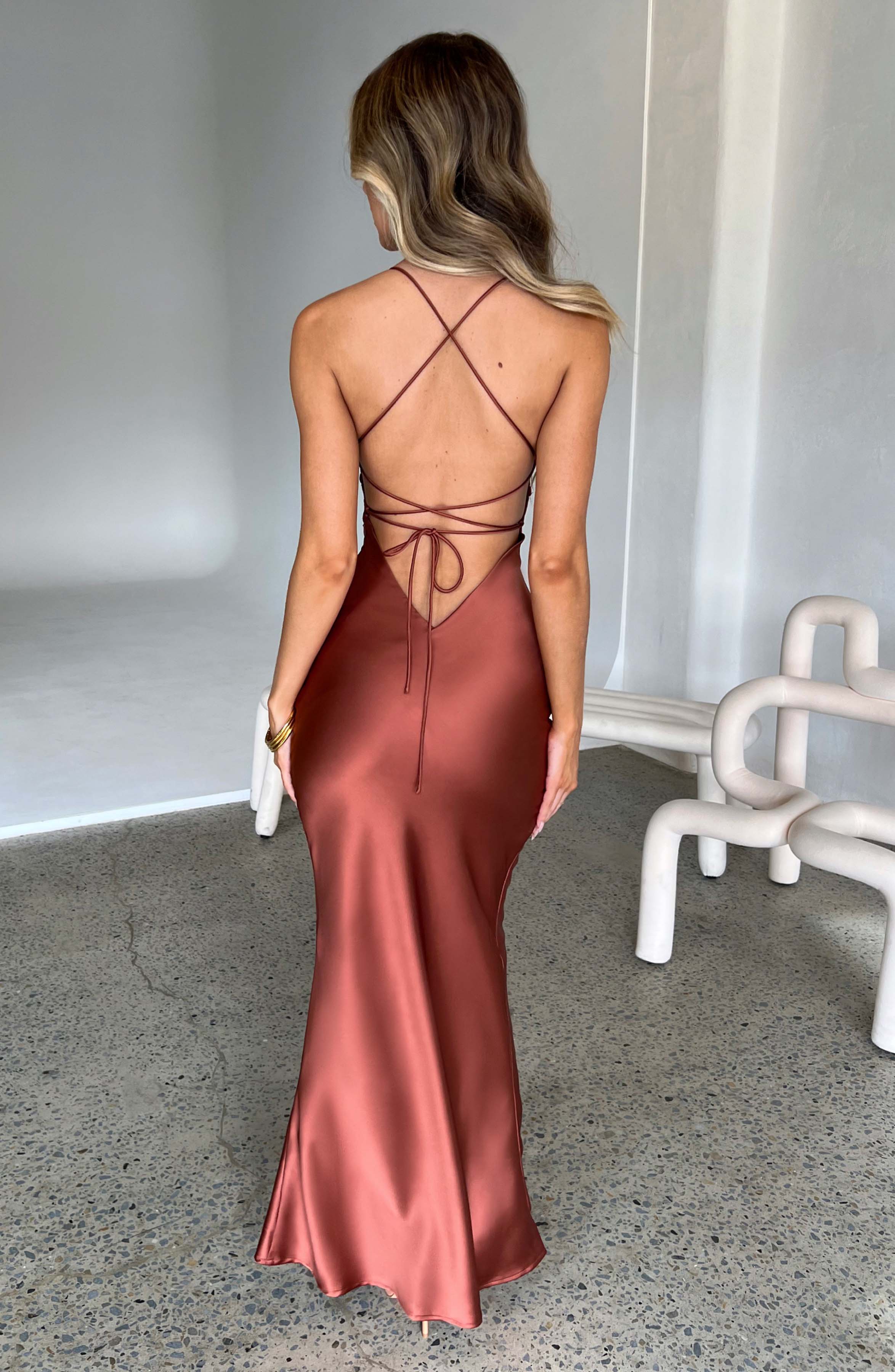Tessa Maxi Dress - Rust