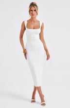 Chloe Midi Dress - Ivory