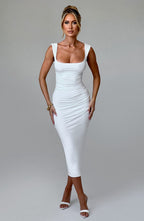Chloe Midi Dress - Ivory