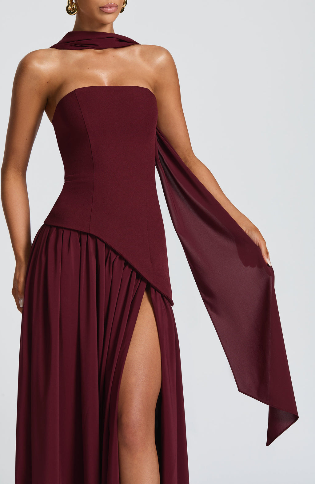 Julia Maxi Dress - Cherry Lacquer
