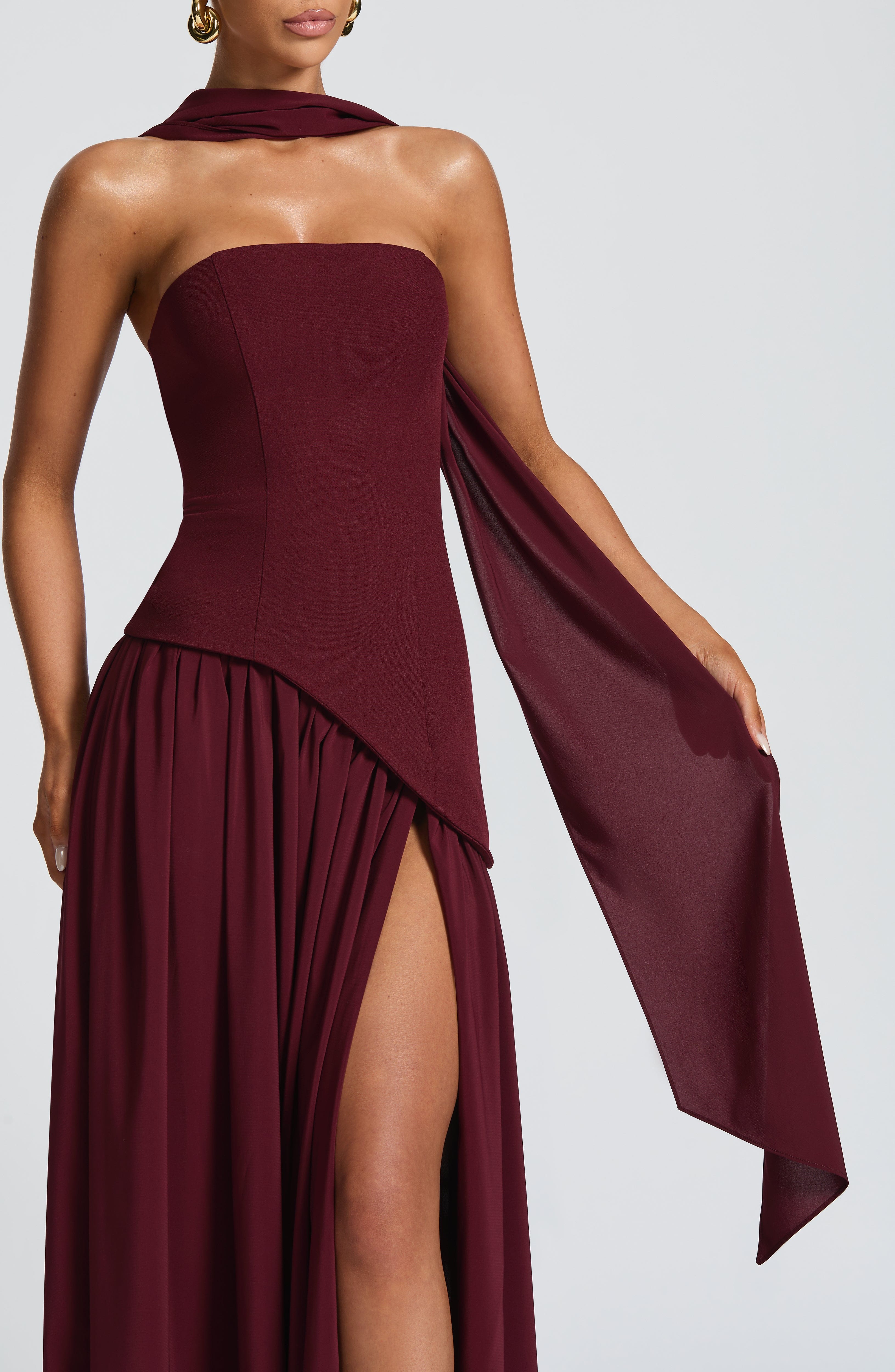 Julia Maxi Dress - Cherry Lacquer