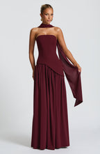 Julia Maxi Dress - Cherry Lacquer
